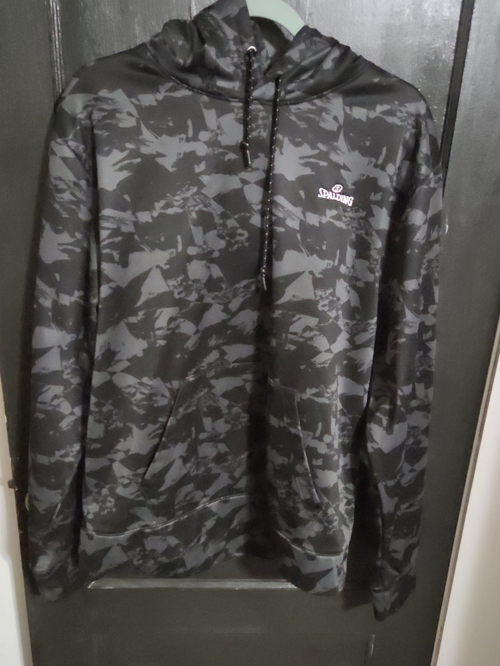 Spalding Black & Gray Camo Pullover Hoodie